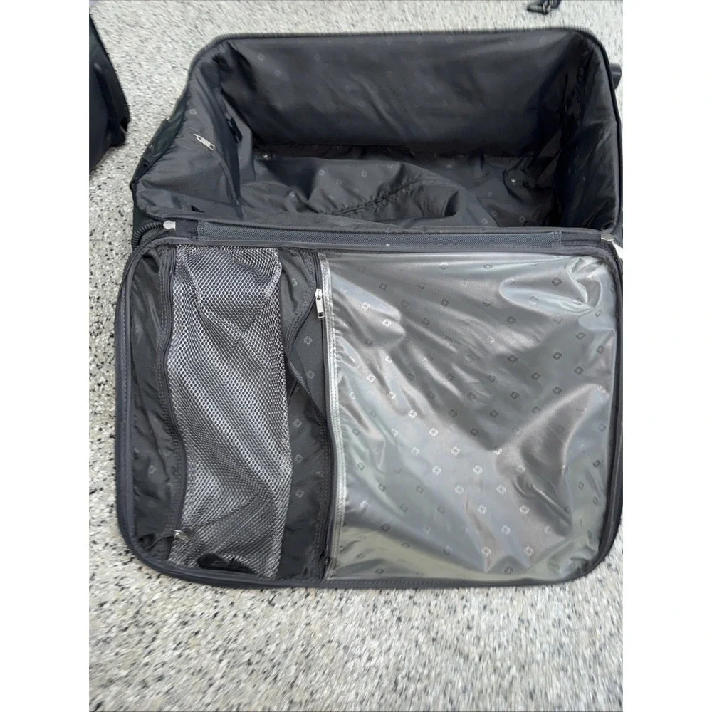 Samsonite Luggage 2 Pack Bundle Suitcase Gray Softside Wheeled 28x18x12 NICE!